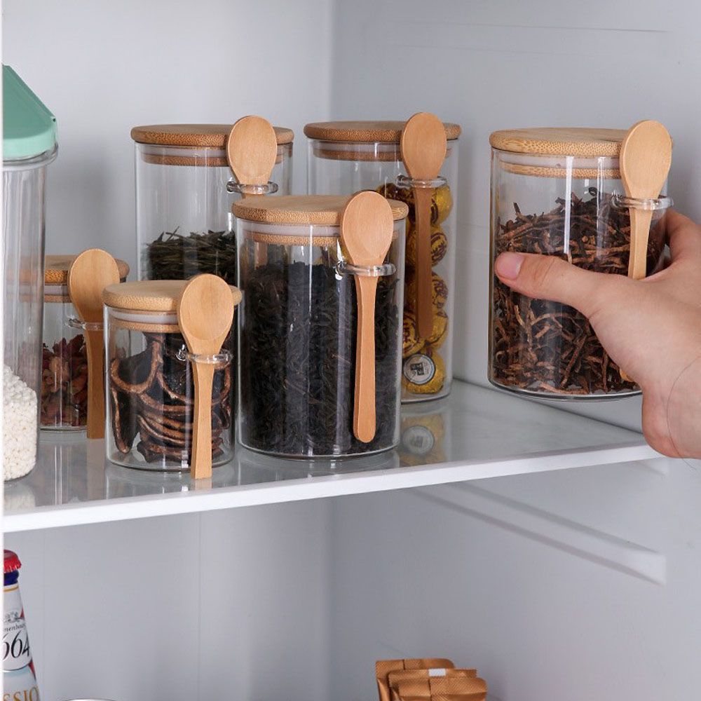 Tea Coffee Sugar Container - حاويات بلاستيكية محكمة الإغلاق لتخزين الطعام