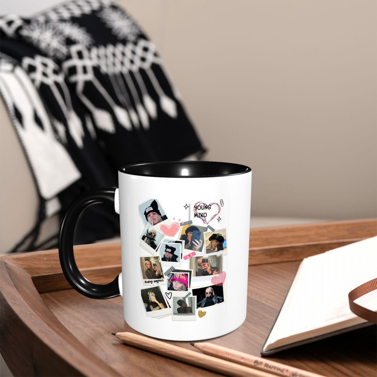 Young Tea Coffee - أكواب قهوة سيراميك مضحكة بتصميم كولاج