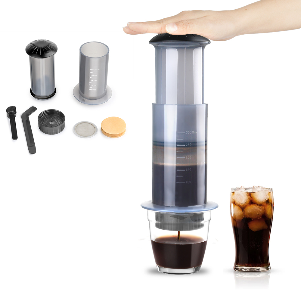 Aeropress Coffee Maker - ماكينة صنع القهوة الإسبريسو المحمولة، وعاء