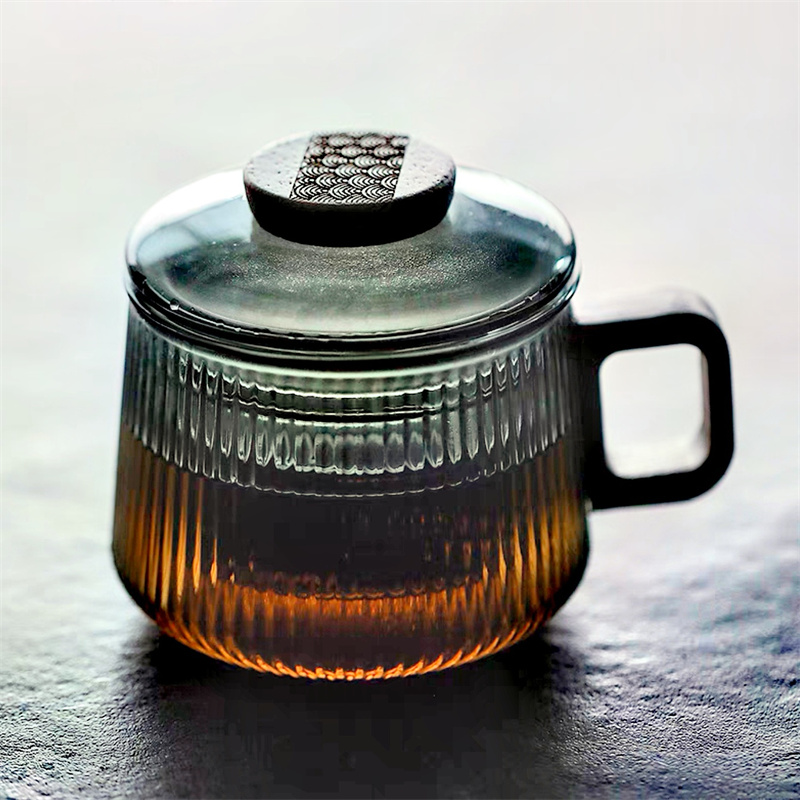 Coffee Tea Japan - 300 مللي مخطط عالية البورسليكات أكواب