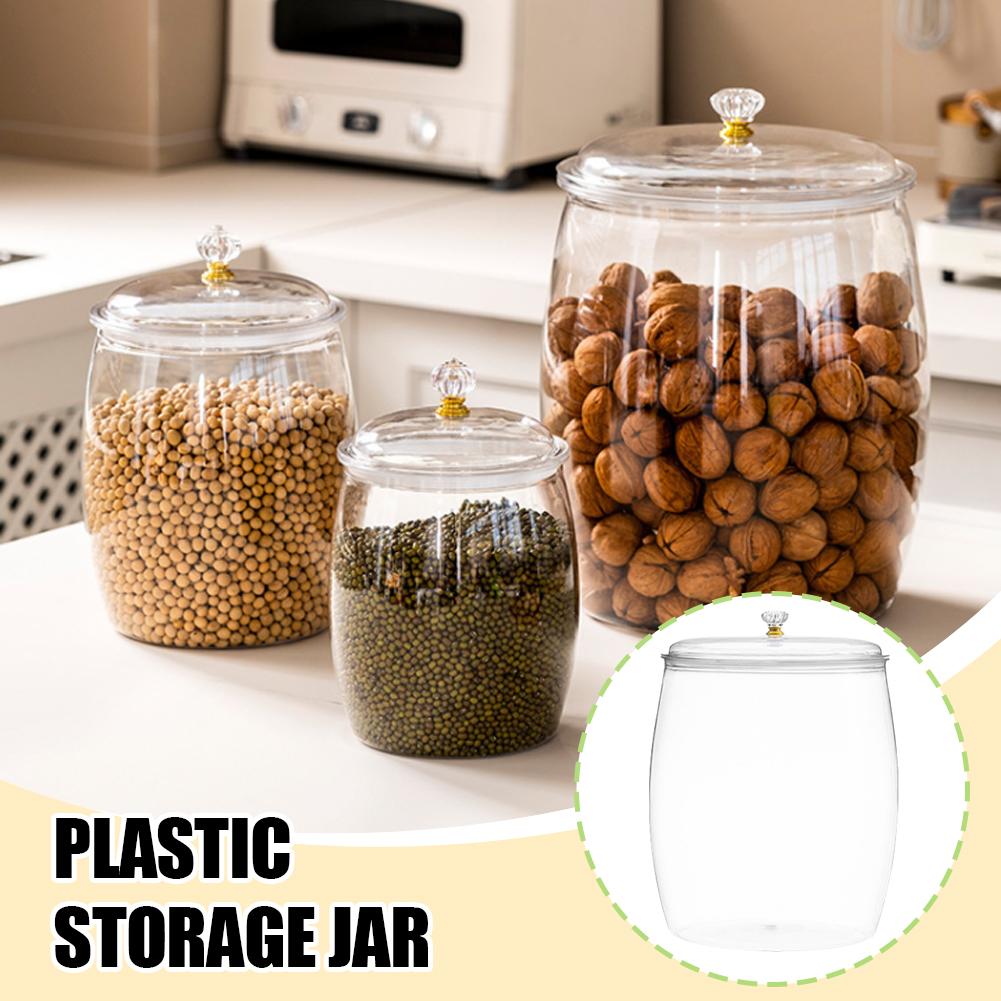 Tea Coffee Sugar Container - وعاء بلاستيكي شفاف كبير محكم الإغلاق