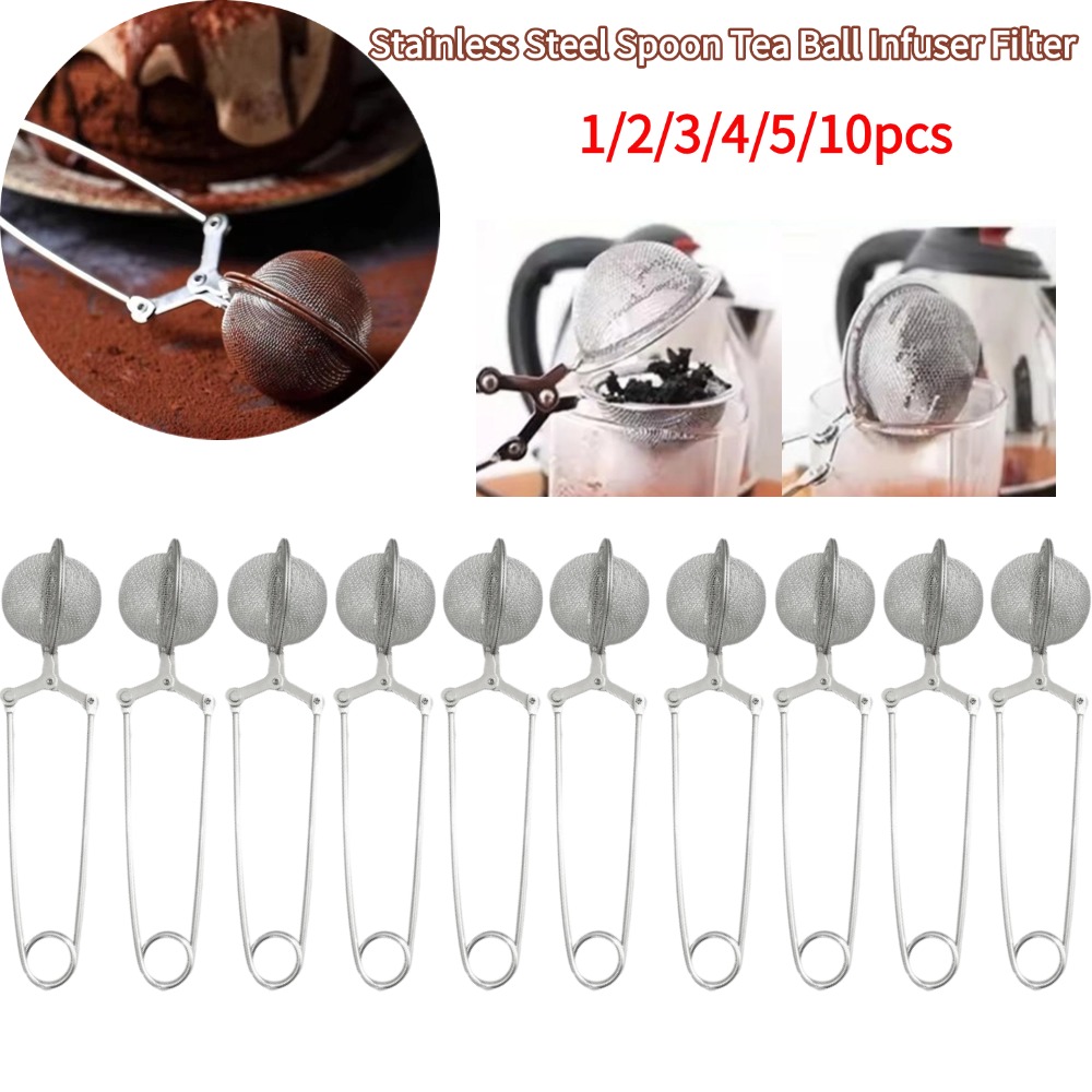 Tea Strainer Mesh - الفولاذ المقاوم للصدأ ملعقة الشاي الكرة