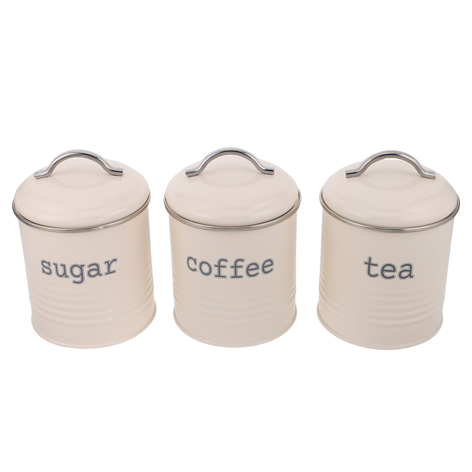 Tea Coffee Sugar Container - مجموعة من 3 حاويات محكمة الإغلاق