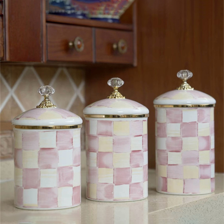 الأوروبية الرجعية الكلاسيكية ت - مراجعة Tea Coffee Sugar Container وسعره
