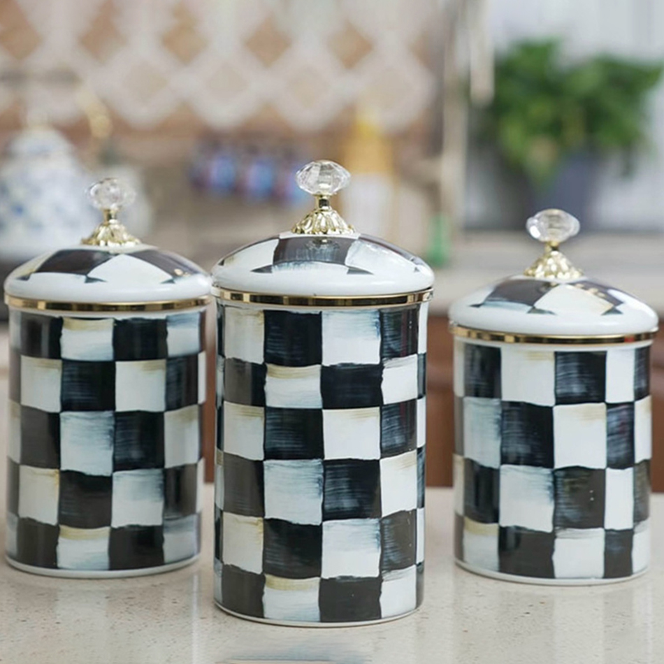 الأوروبية الرجعية الكلاسيكية ت - مراجعة Tea Coffee Sugar Container وسعره