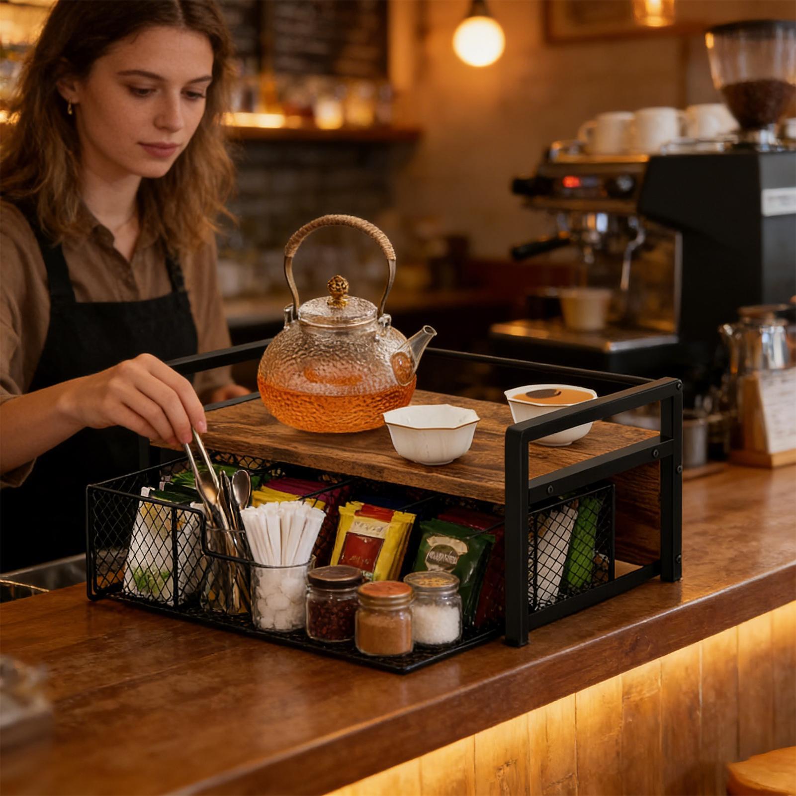 منظم مكتب بتصميم درج، صندوق تخ - مراجعة Coffee Tea Break وسعره