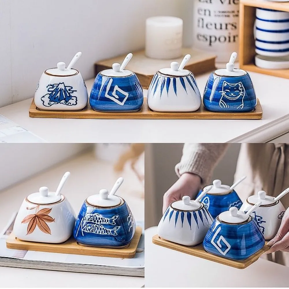 صندوق توابل ياباني، وعاء زجاجة - مراجعة Tea Coffee Sugar Container وسعره