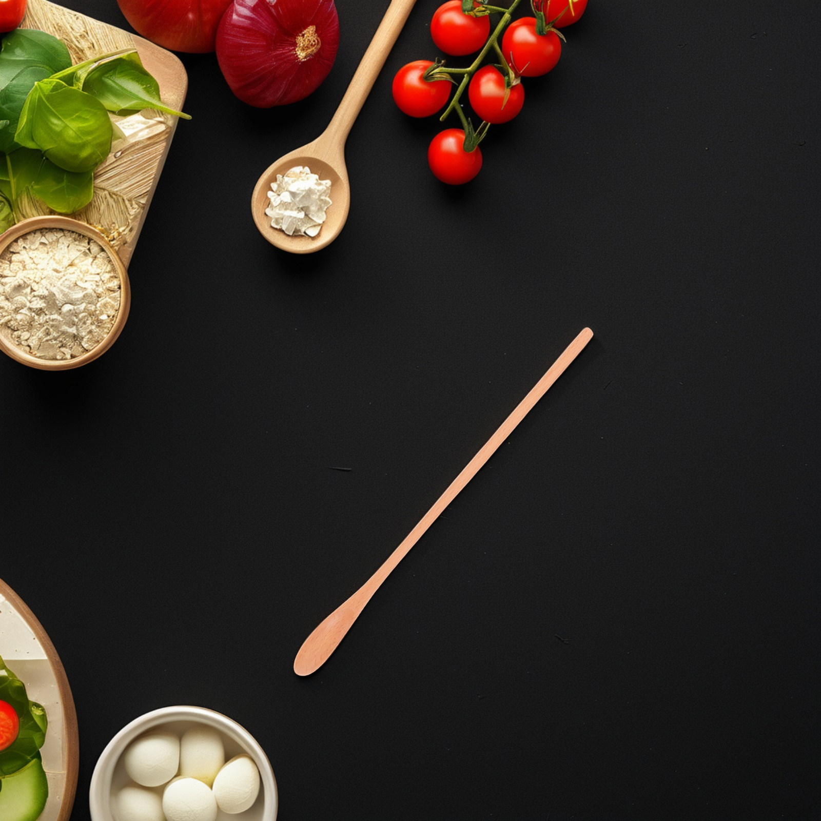 ملعقتان خشبيتان بمقبض طويل لتق - مراجعة Tea Coffee Utensils وسعره