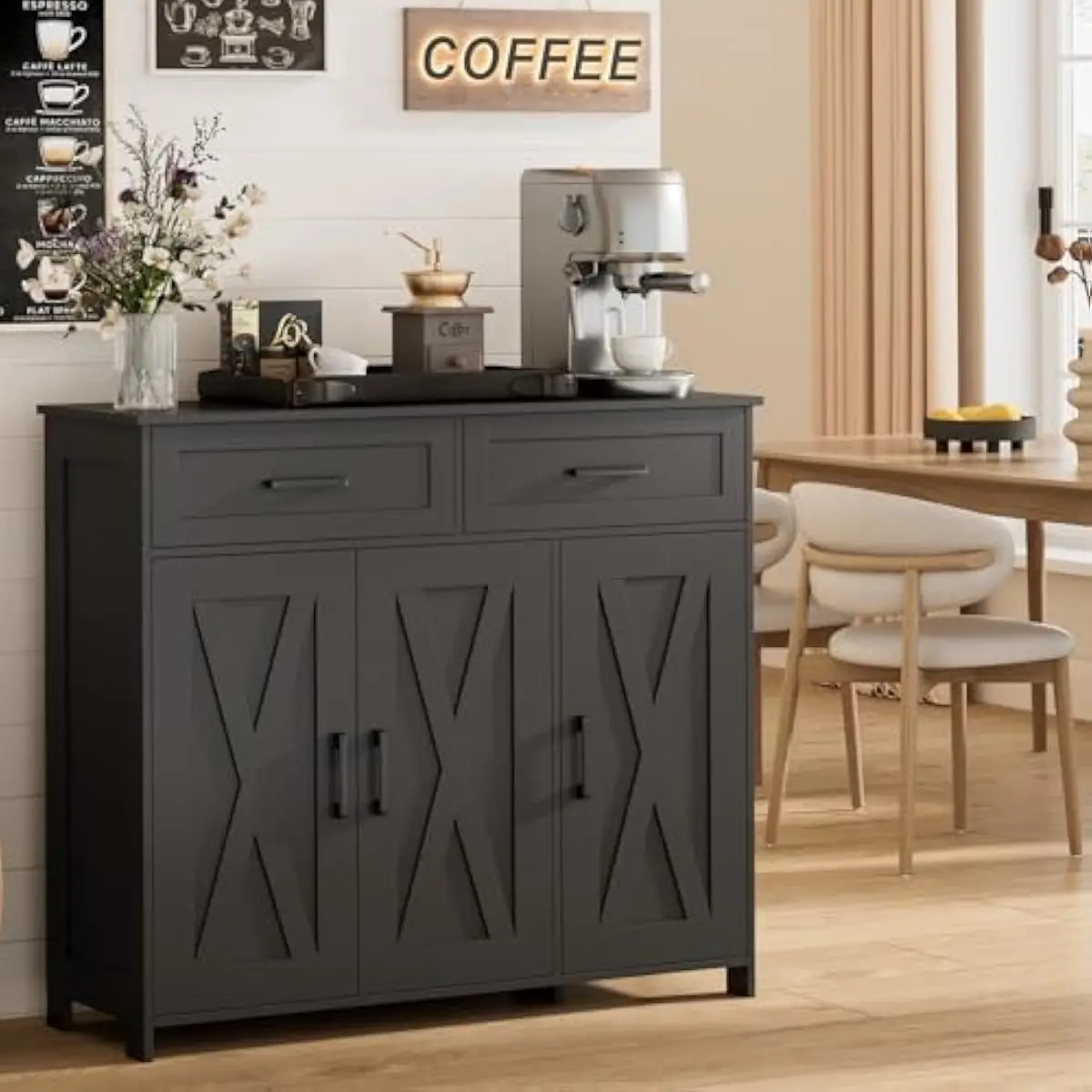 خزانة تخزين لبار القهوة مع أدر - مراجعة Coffee & Tea Maker Machine وسعره