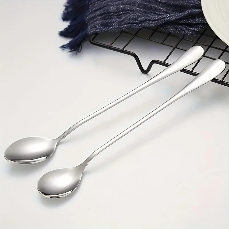 طقم ملاعق بمقبض طويل 1/10 قطع  - مراجعة Tea Coffee Utensils وسعره