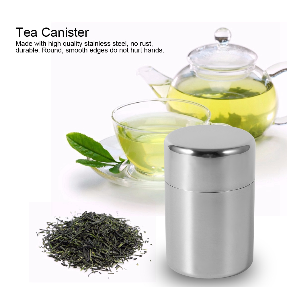 علبة أوراق الشاي من الفولاذ ال - مراجعة Tea Coffee Sugar Container وسعره