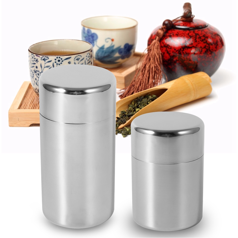 علبة أوراق الشاي من الفولاذ ال - مراجعة Tea Coffee Sugar Container وسعره