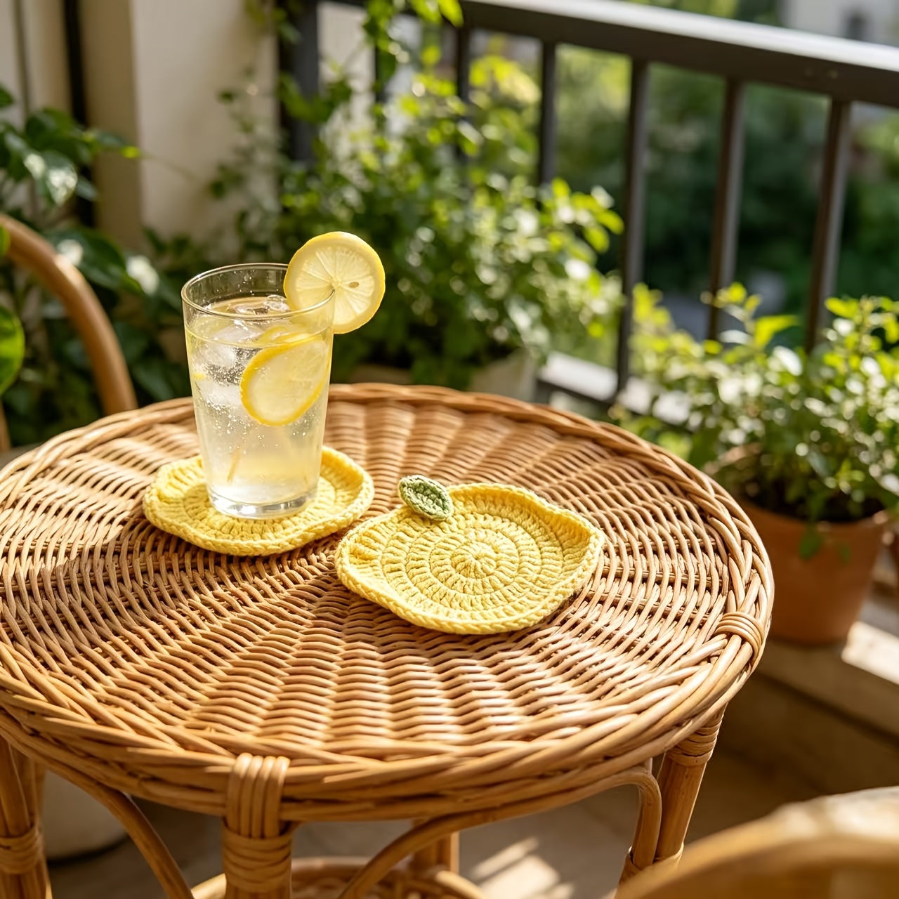 حامل أكواب كروشيه يدوي الصنع ب - مراجعة Lemon Tea Coffee وسعره