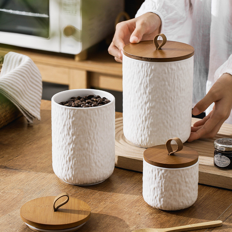 علبة تخزين شاي سيراميك بنمط رو - مراجعة Tea Coffee Sugar Container وسعره