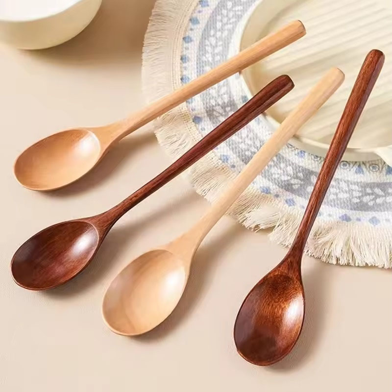 6 قطعة ملعقة خشبية أدوات المائ - مراجعة Tea Coffee Utensils وسعره