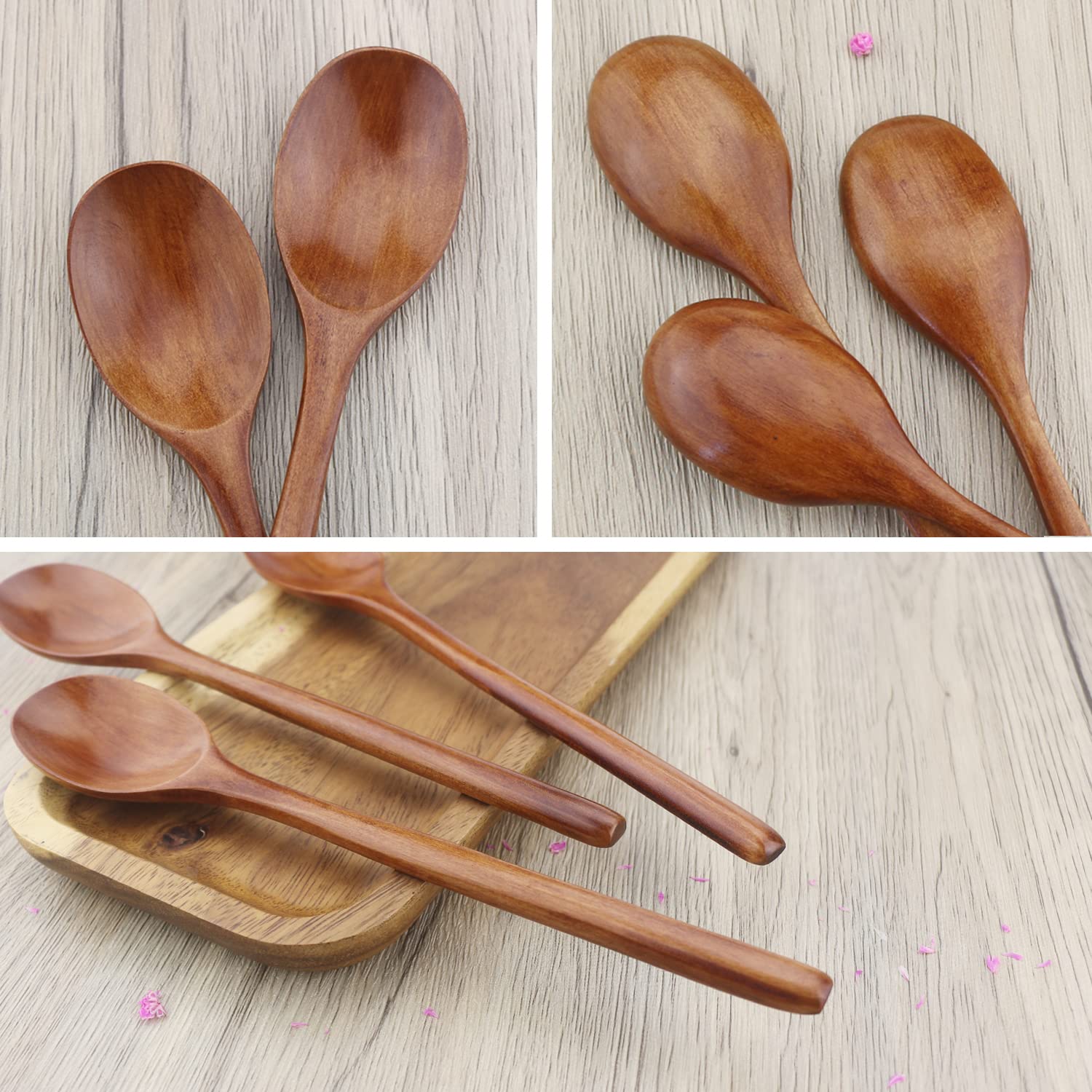 6 قطعة ملعقة خشبية أدوات المائ - مراجعة Tea Coffee Utensils وسعره