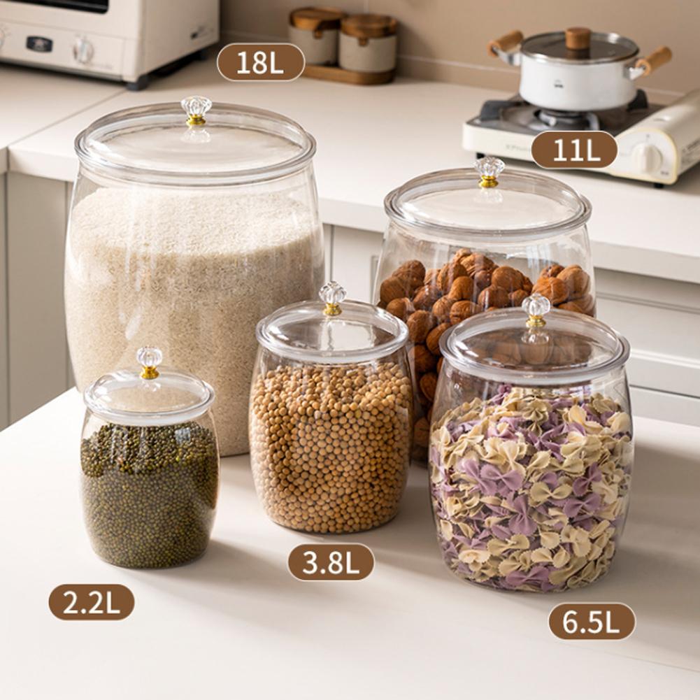وعاء بلاستيكي شفاف كبير محكم ا - مراجعة Tea Coffee Sugar Container وسعره