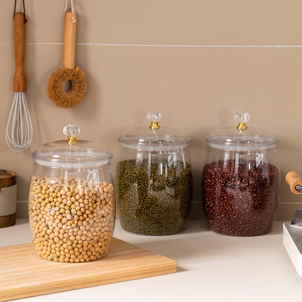 وعاء بلاستيكي شفاف كبير محكم ا - مراجعة Tea Coffee Sugar Container وسعره