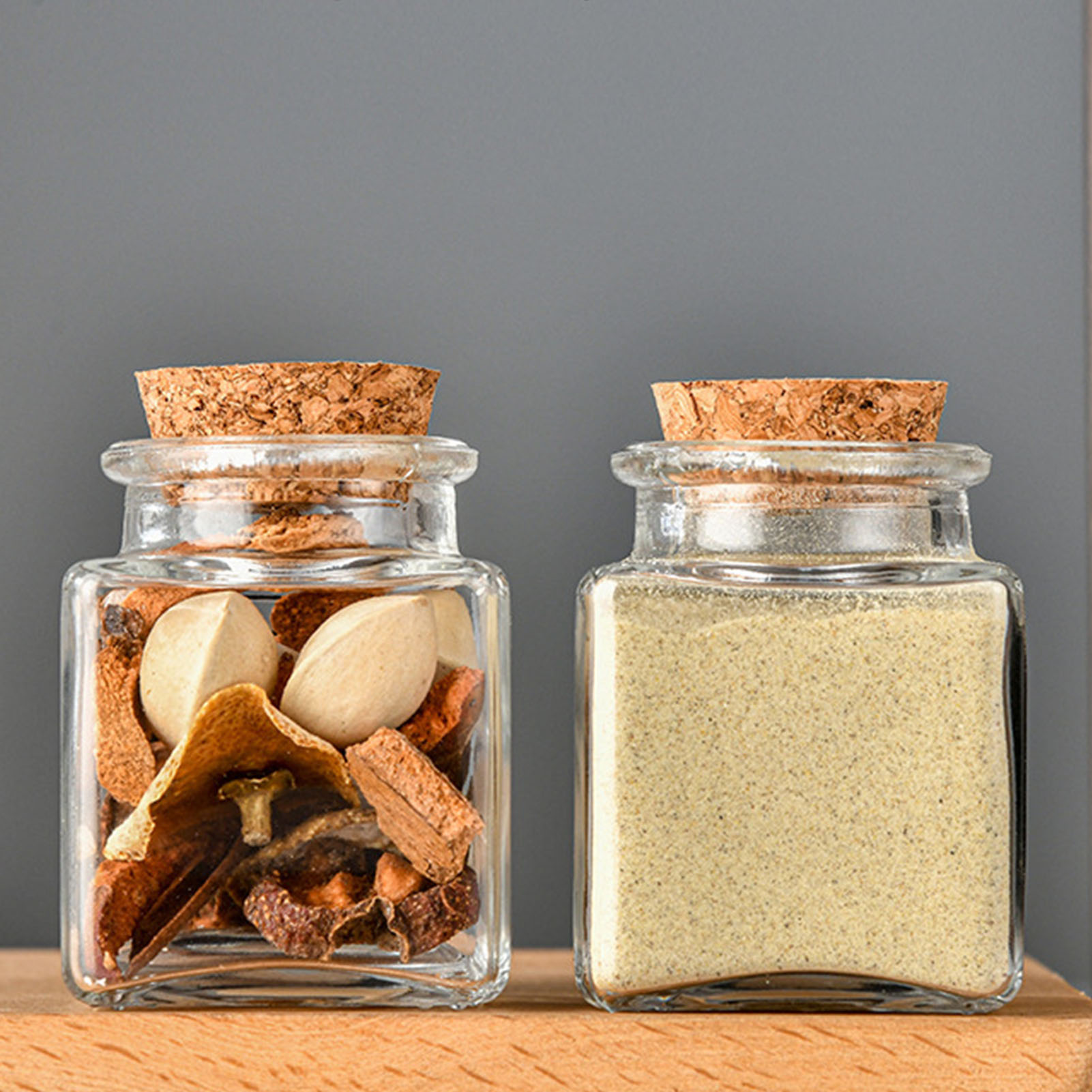 1/5/10 قطعة برطمانات تخزين زجا - مراجعة Tea Coffee Sugar Container وسعره