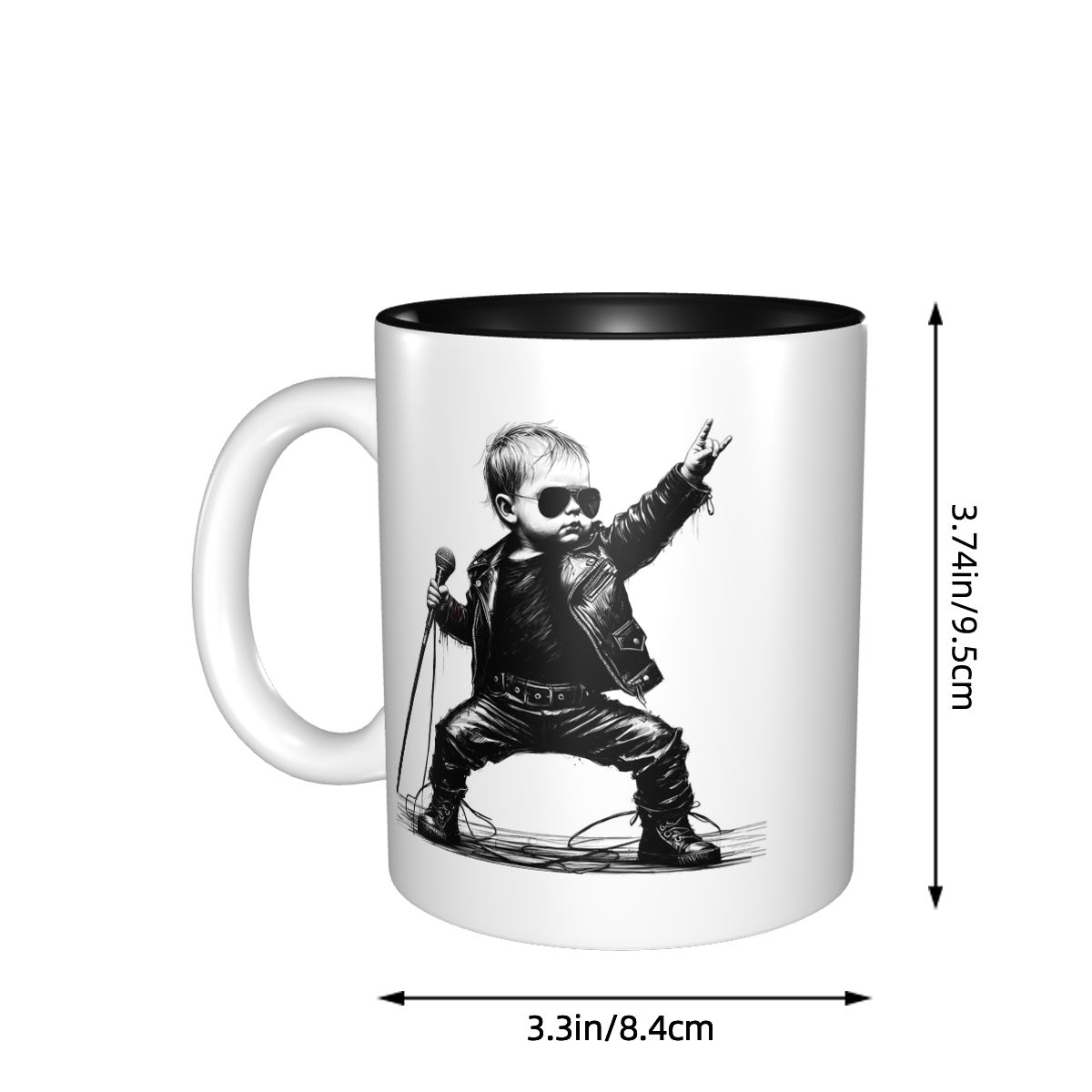 كوب سيراميك مضحك بتصميم 