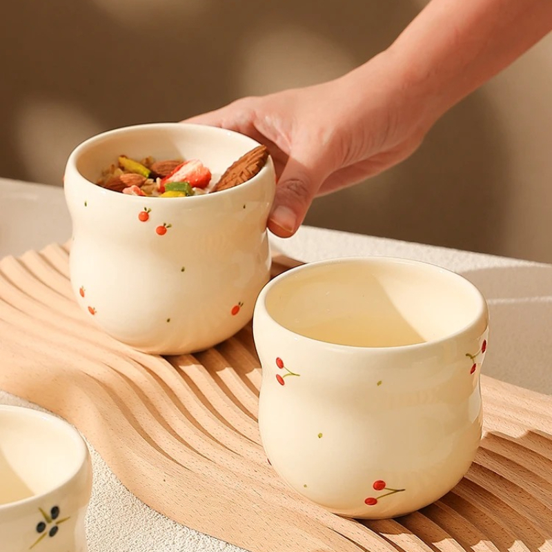 أكواب قهوة منقوشة محمولة باليد - مراجعة Tea Coffee Utensils وسعره