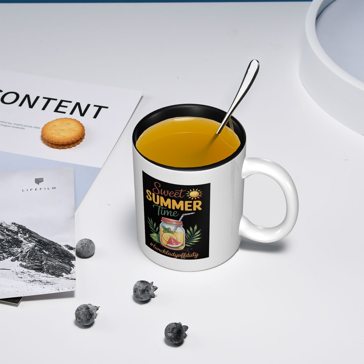 كوب سيراميك مضحك بتصميم سيدة ا - مراجعة Coffee Tea Break وسعره